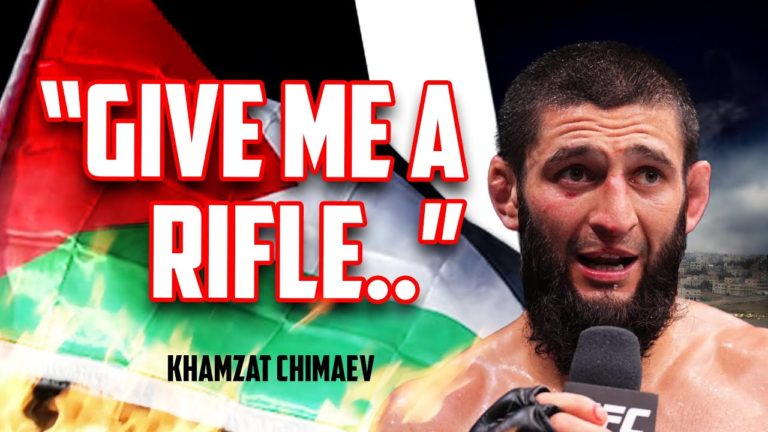 Khamzat Chimaev UFC Post-Fight Interview – “By Allah, give me a rifle and let me go to Palestine” Chechen UFC 294