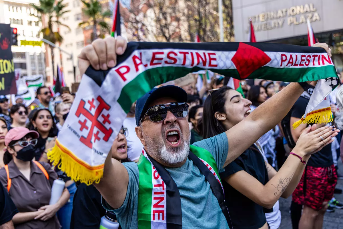 los angeles palestine protest october 2023