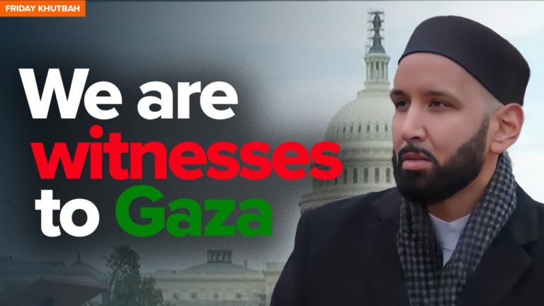 [WATCH] Capitol Hill Khutbah about Palestine by Dr. Omar Suleiman Outside the White House [Oct 20, 2023]