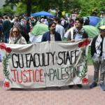 Faculty protest for Gaza