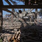 Photos: Aftermath of an Israeli air attack on a Gaza cafe